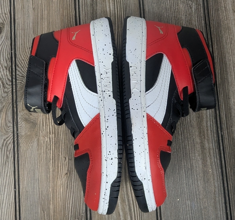 Puma Size 3.5C Youth High top Sneakers Like New - Picture 6 of 10